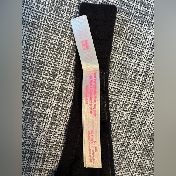 PINK Victoria's Secret Bra Black Women's 32C Multi-way Push Up Removable Straps - Picture 4 of 5
